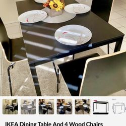 IKEA Dining Table And 4 Chairs 