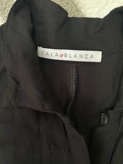 Romper negro manga larga M