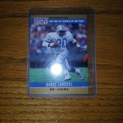 NFL PRO SET 1989 ROOKIE OF THE YEAR CARD