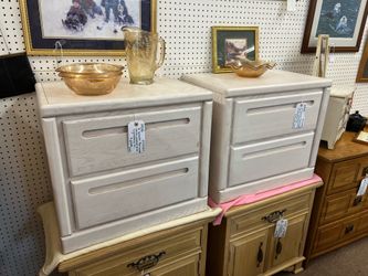 $69 Each - Thornwood White Washed Nightstands