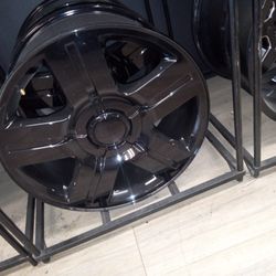 20x9 Black Rims 6 Lug 6x139 On New Tires 275 55 2 0