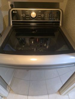 LG top load washer and gas dryer