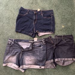 Size 18 jeans shorts
