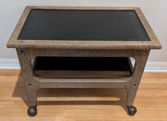 Rustic Rolling Side Table