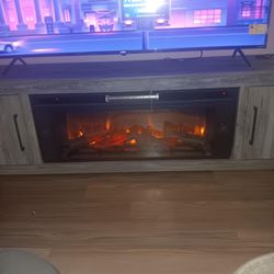 Tv And Fire Place 