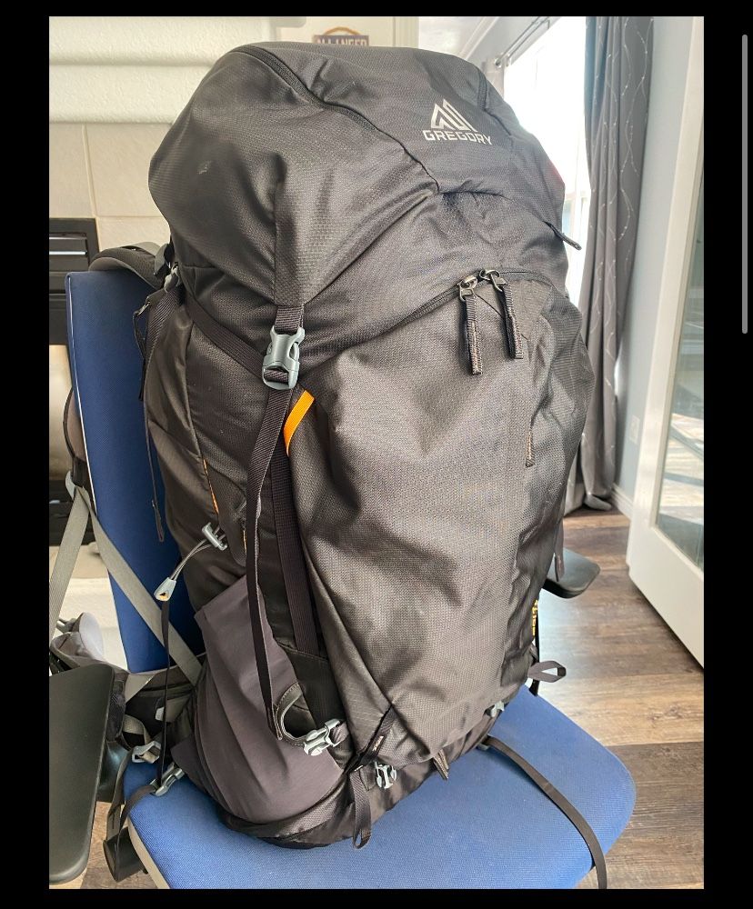Gregory Baltoro 85L Men’s Backpack, Black, Medium, Rain Cover