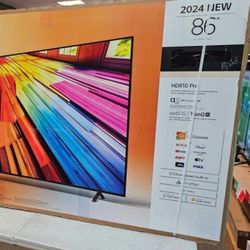 86 Tv Lg smart 4K HGTV $55 down on Financing free delivery six month warranty