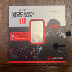 1 OZ Silver - Call of Duty Silver Bar Limited Mint