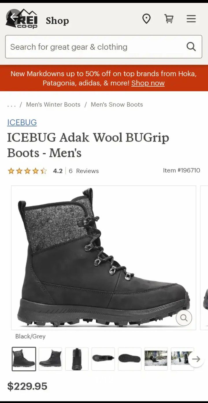 Icebug ADAK M BUGrip Woolpower Hiking Boot .... CHECK OUT MY PAGE FOR MORE ITEMS