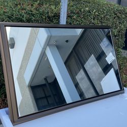 48 x 30 Beveled Bathroom Wall Mirror Metal Frame 48x30