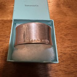 Tiffany & Co. 1837 Cuff Bracelet 925 Sterling Silver 2001