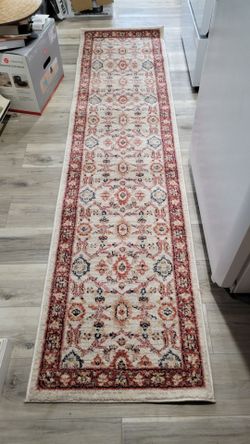 Persian-Style Floral Runner Rug