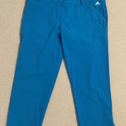 Womens Size 8 Adidas Blue Capri Pants 