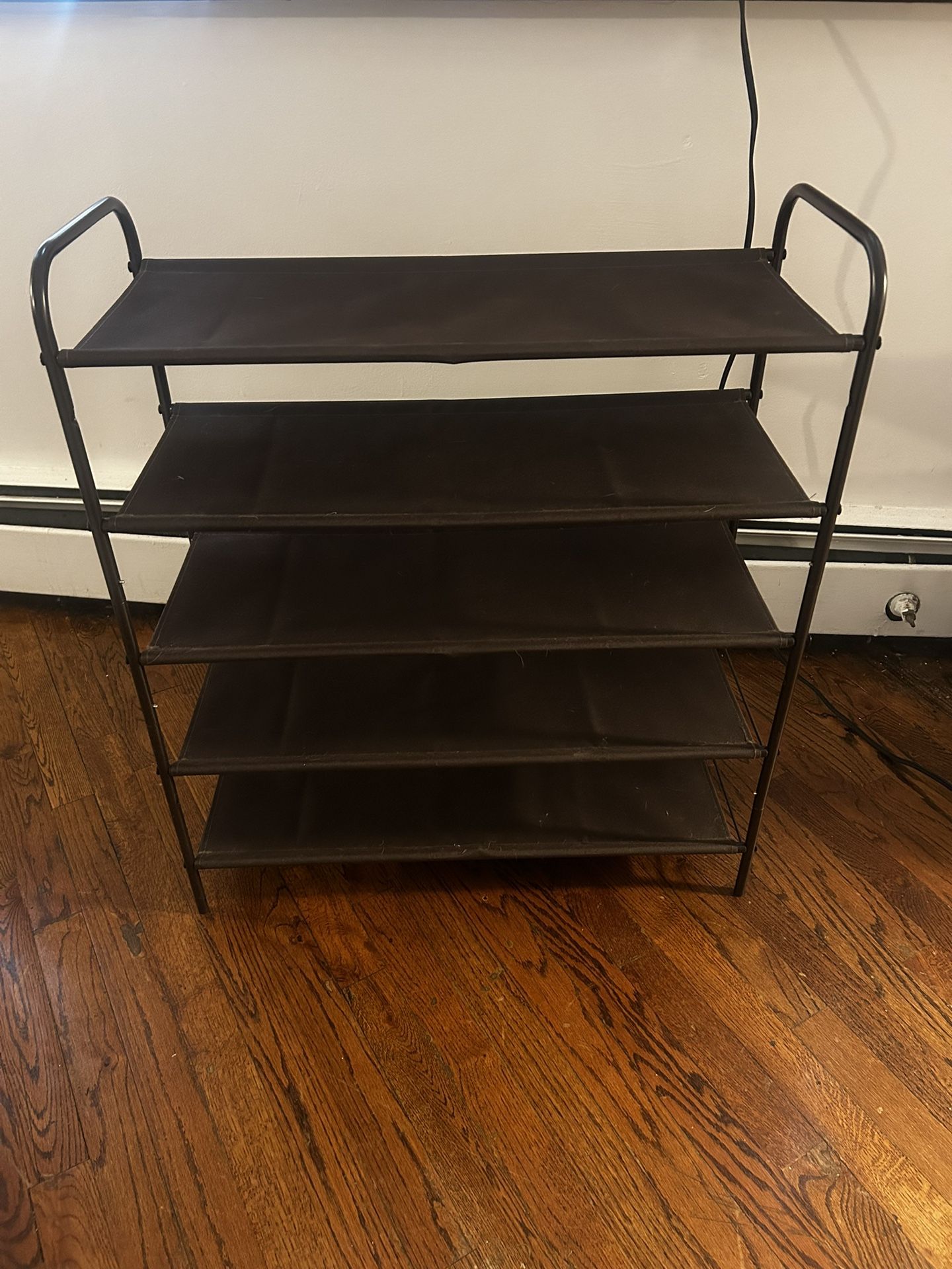 5-Tier Brown Shoe Rack
