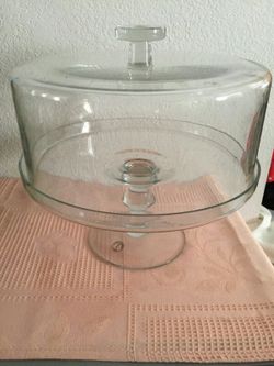 Glass Cake Holder