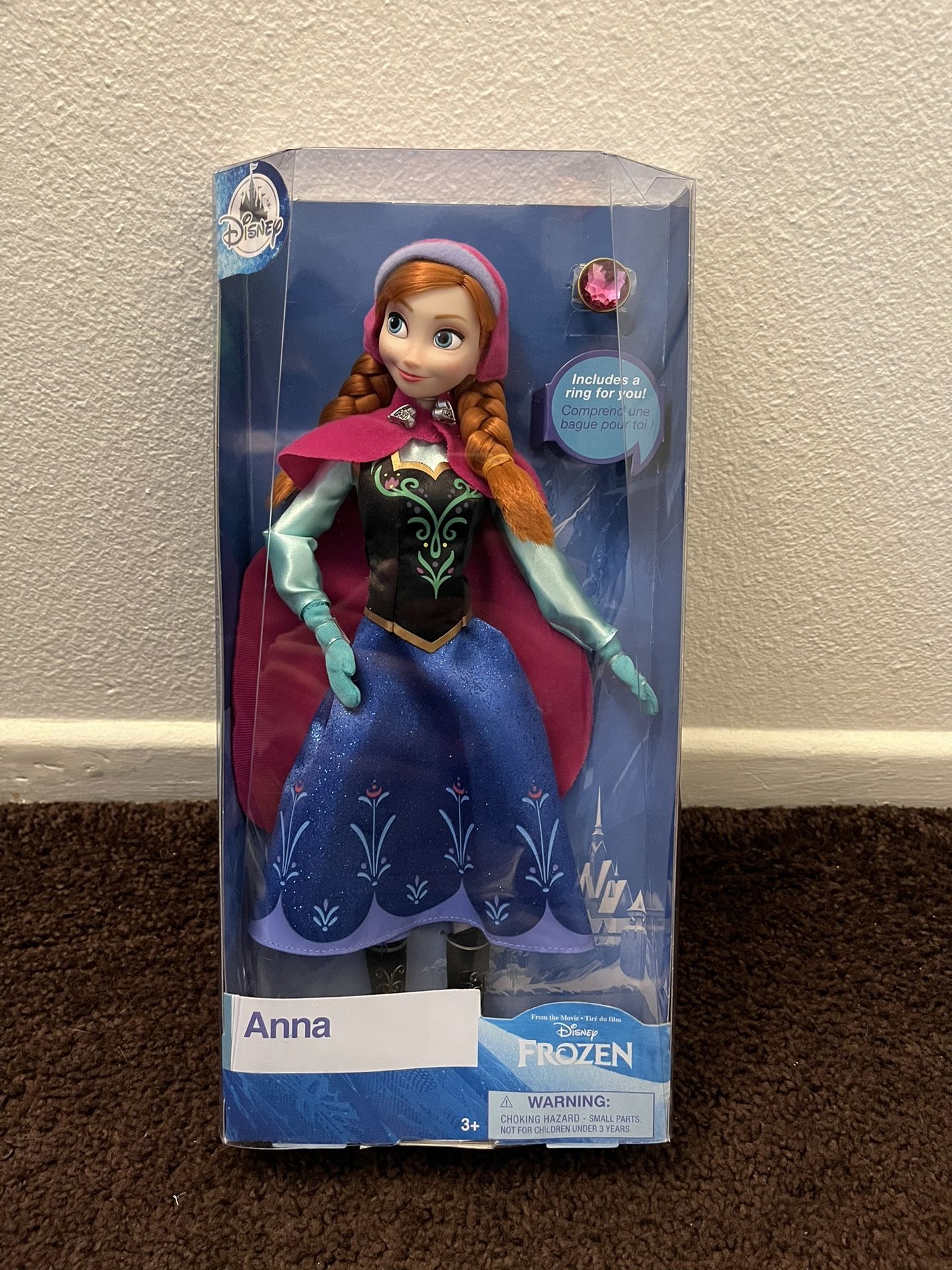 Disney FROZEN Anna Classic Doll With Ring