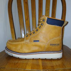 Ridgecut Men's Contractor Steel Toe Boots Size 10.5