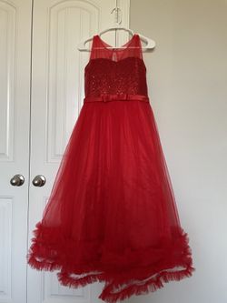 Red Sequined Dress