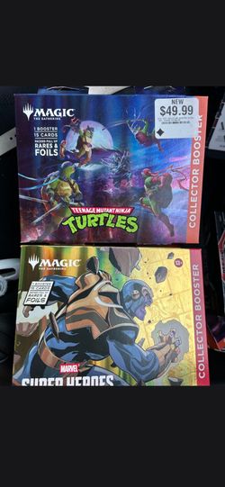Magic the gathering super heroes and teenage mutant turtles brand new