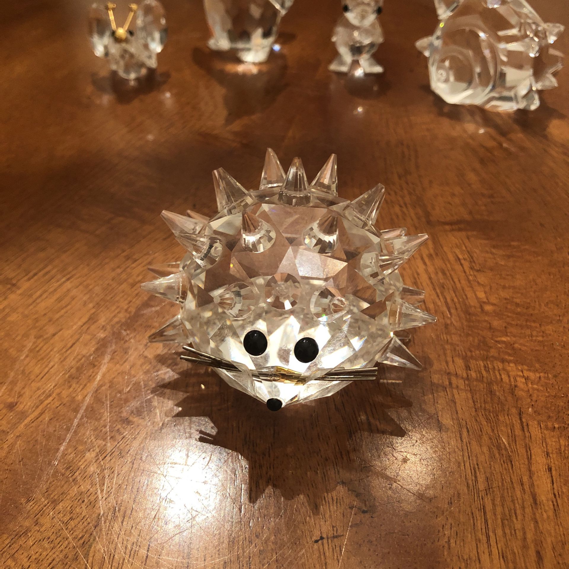 Swarovski Crystal Hedgehog With Whiskers Figurine
