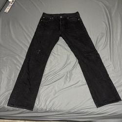 Levi’s 501 Black Straight Leg Denim Jeans W36 L34