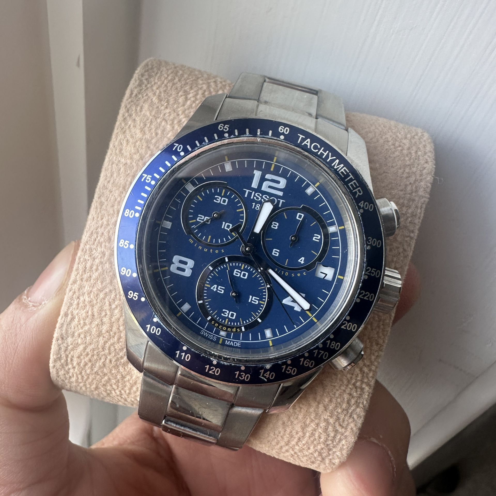 TISSOT T-SPORT V8 BLUE DIAL STAINLESS STEEL MEN'S WATCH