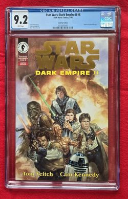 Dark Horse Comics Star Wars Dark Empire 2 CGC 9.2 White Pages Gold Edition