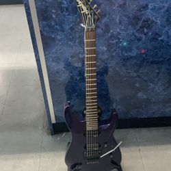 Purple Jackson Dinky Guitar