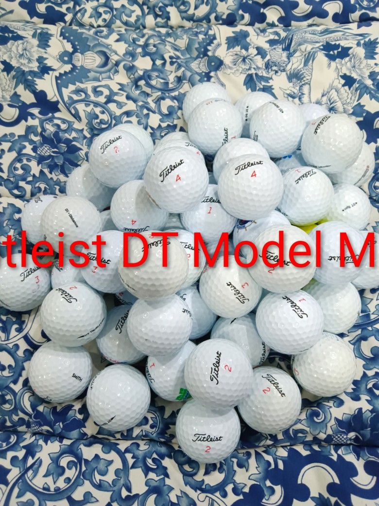 56 Used Titleist DT Ball Mix In Excellent Condition NM To 4a