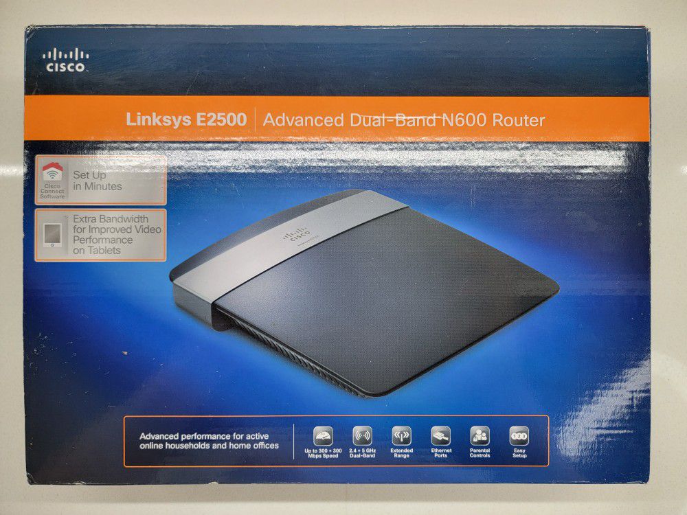 Linksys E2500 Advanced Dual-Band N600 Wi-Fi Router
