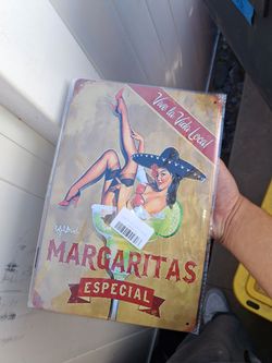 Margaritas Especial Vintage Metal Sign