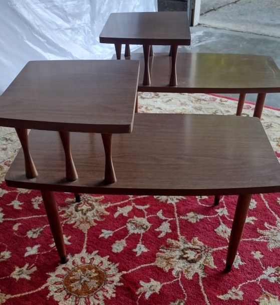 Mid-century Modern End Tables (Set)