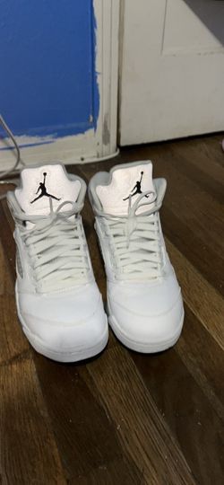 Jordan 5s white metallic 9.5