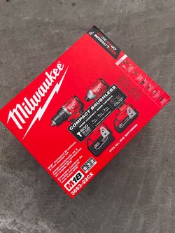 Milwaukee M18 18-Volt Lithium-Ion Brushless Cordless Compact Hammer Drill Impact Combo Kit (2-Tool) w/ 2x Batteries & Bag  $219 New