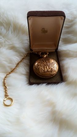 Vintage Sears Declaration Of Independence / Liberty Bell Bicentennial Eagle Pocket Watch