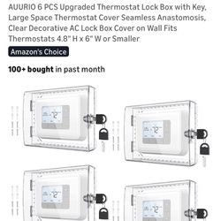 Thermostat Lockbox W/ Key (6 Pcs)