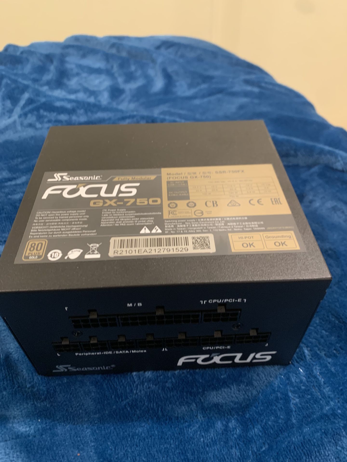 Seasonic Focus GX-750 | 750W | 80+ Gold | PC Power Supply