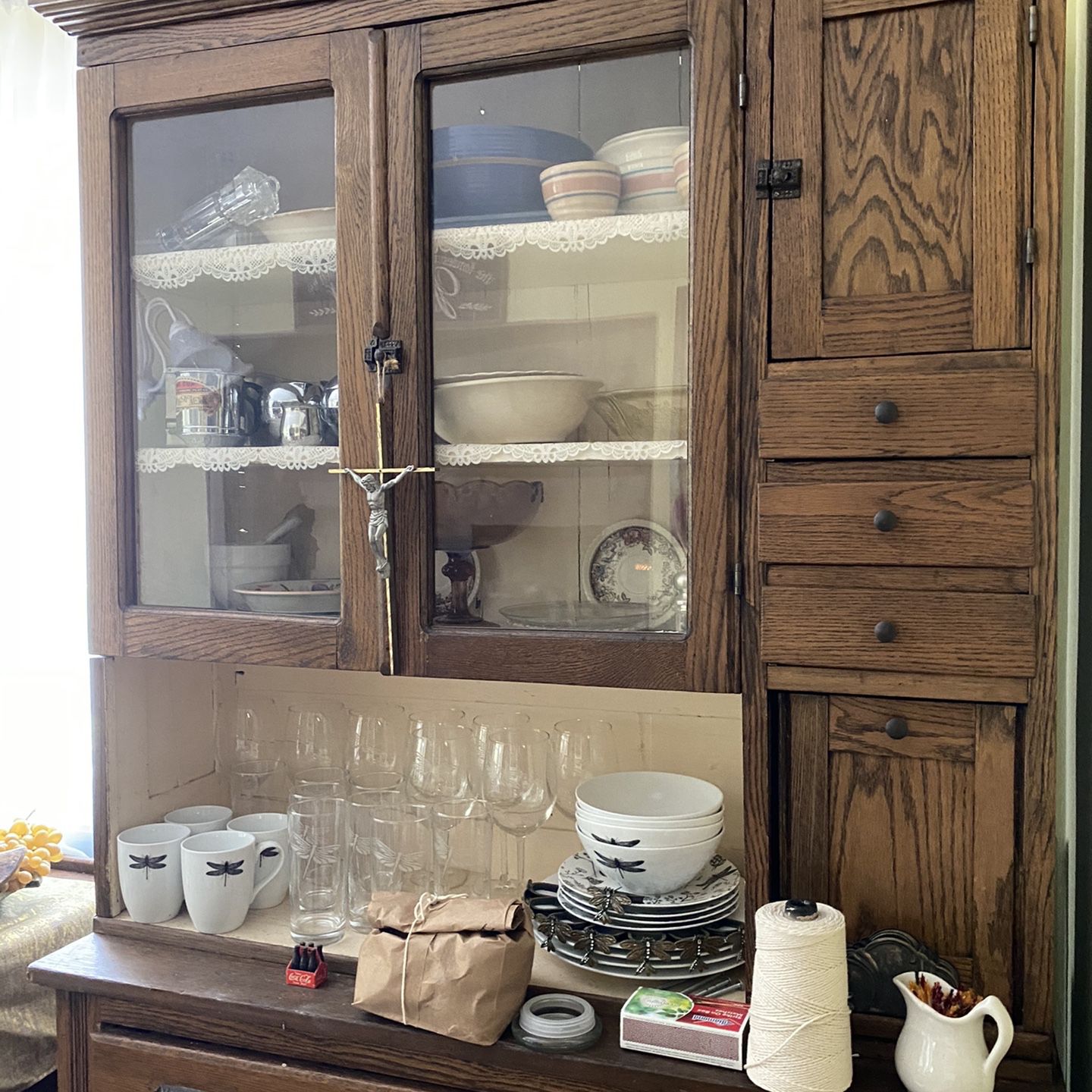Gorgeous Antique China Cabinet.  An Heirloom Piece To Be Proud Of Furniture From Fernandina Beach 