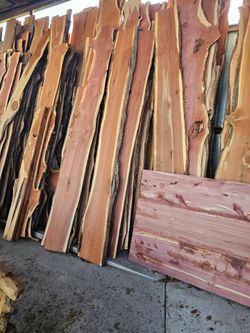 Cedar  slabs
