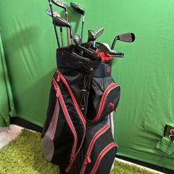 Adams Golf Clubs, With Ping Woods. Brand New Puma Bag
