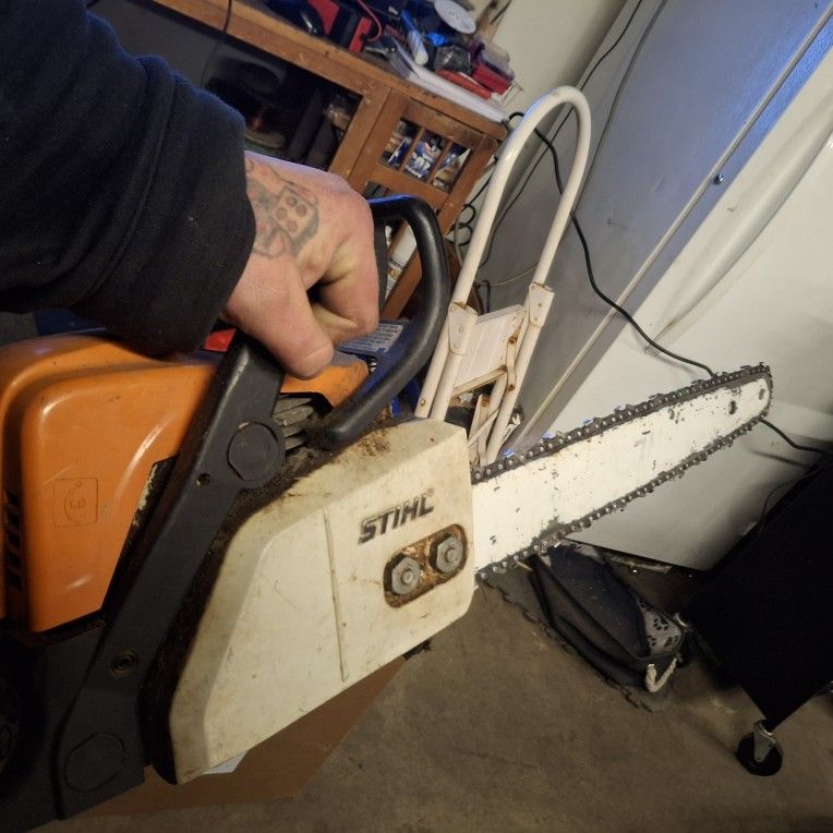 Runs Excellent Stihl Ms170 Chaindaw W/new Chain,New Products : American Fashion Style Bags On Sale