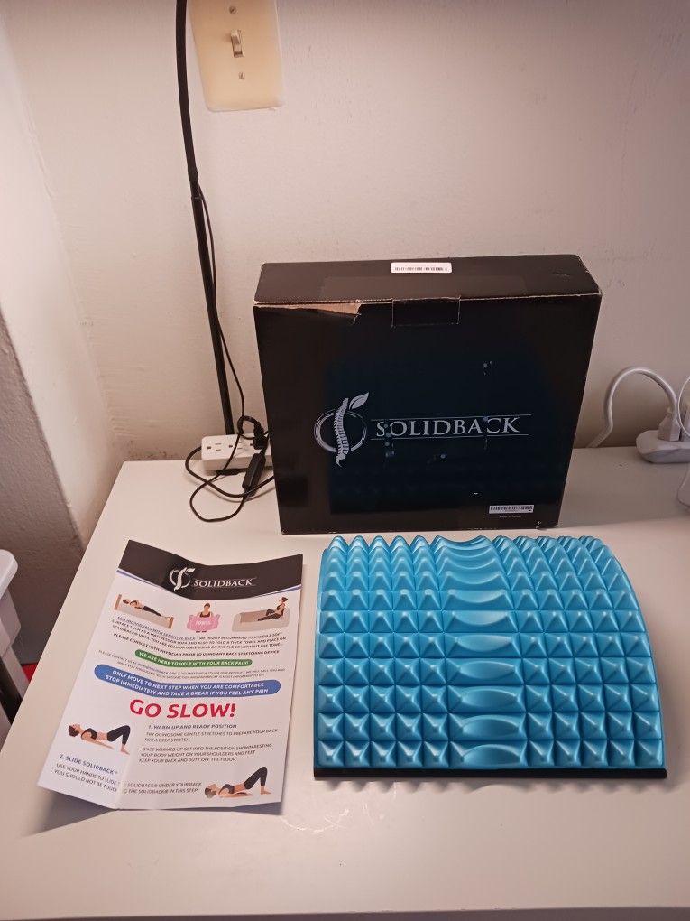 SOLIDBACK | Lower Back Pain Relief Treatment Stretcher | Chronic Lumbar Support | Herniated Disc | Sciatica Nerve | Spinal Stenosis | Posture Correcto