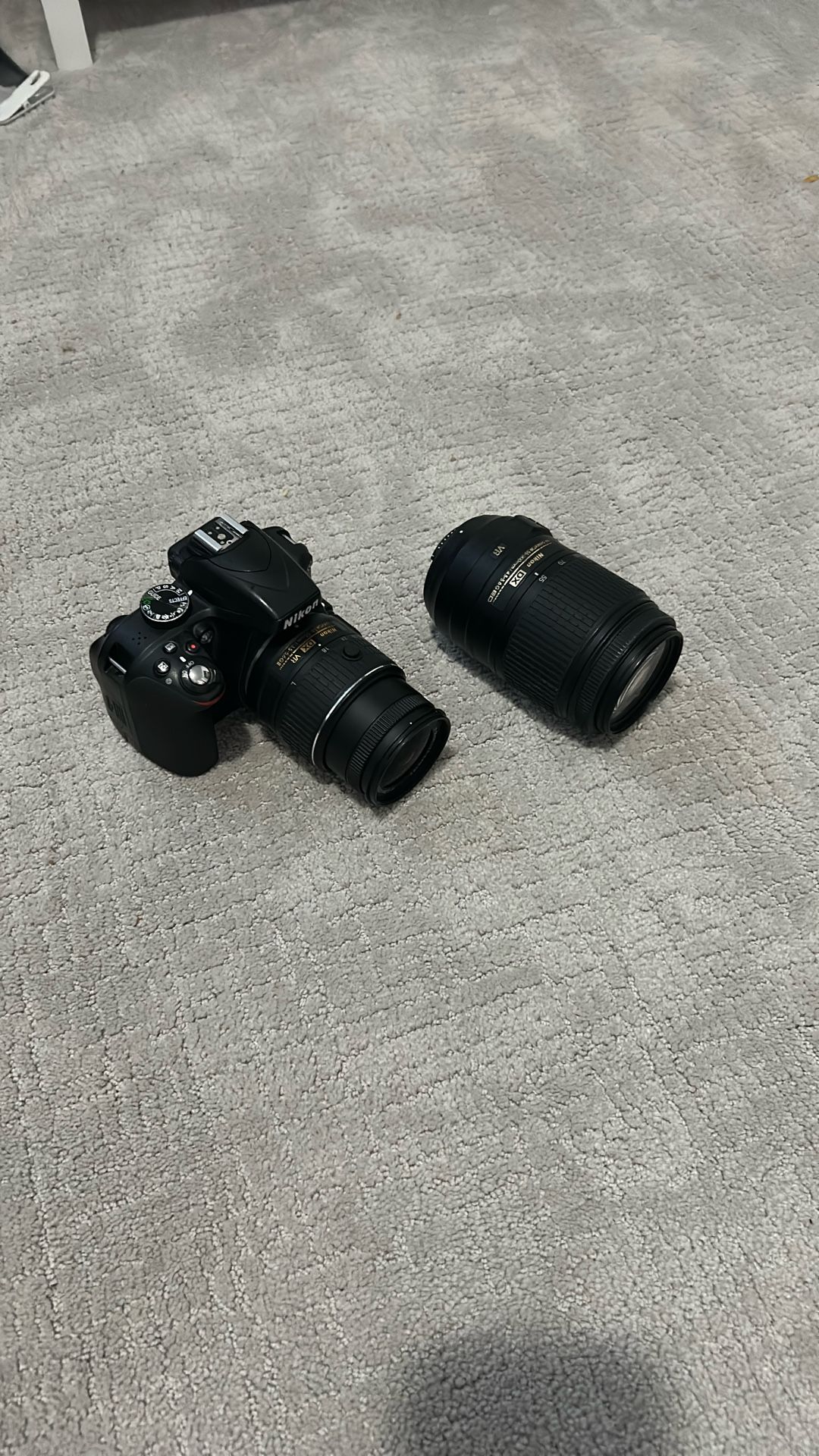 Nikon D3300 comes with 18-55 and 55-300mm
