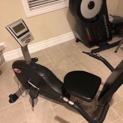 Stationary Exercise Bike With Backrest 