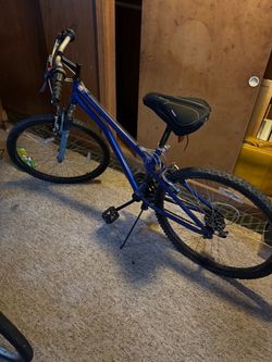 Blue Mountain Bike with Kickstand