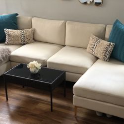Cream Sectional Sofa 