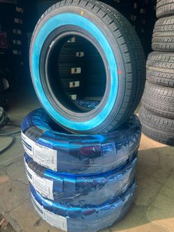 175 75 14 White Wall New Set of Tires