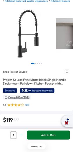 Kitchen faucet sink