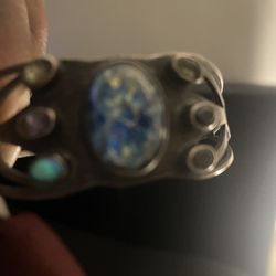 Cuff Bracelet With Stones