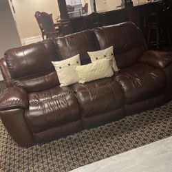 Leather Couch Set 